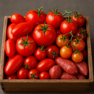 Fresh Box of Tomatoes